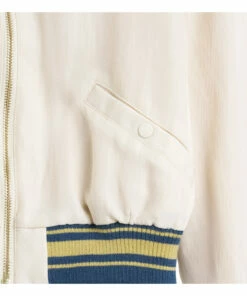 Heron Bomber Jacket White Bellerose Fashion Teen, Children 12 Heron Bomber Jacket White Bellerose Fashion Teen, Children -Bellerose Elegant Shop heron bomber jacket white bellerose fashion teen children 5