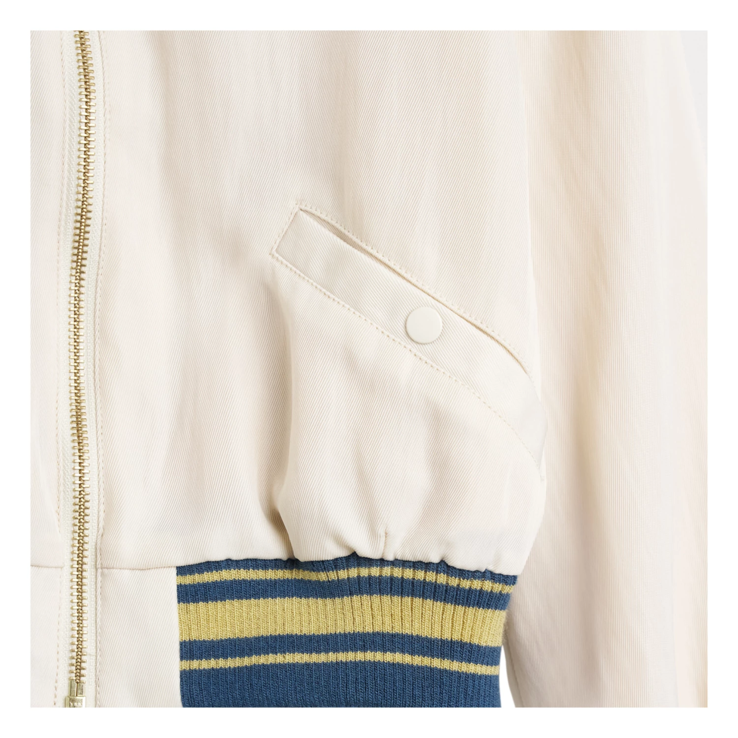 Heron Bomber Jacket White Bellerose Fashion Teen, Children 6 Heron Bomber Jacket White Bellerose Fashion Teen, Children - Image 6