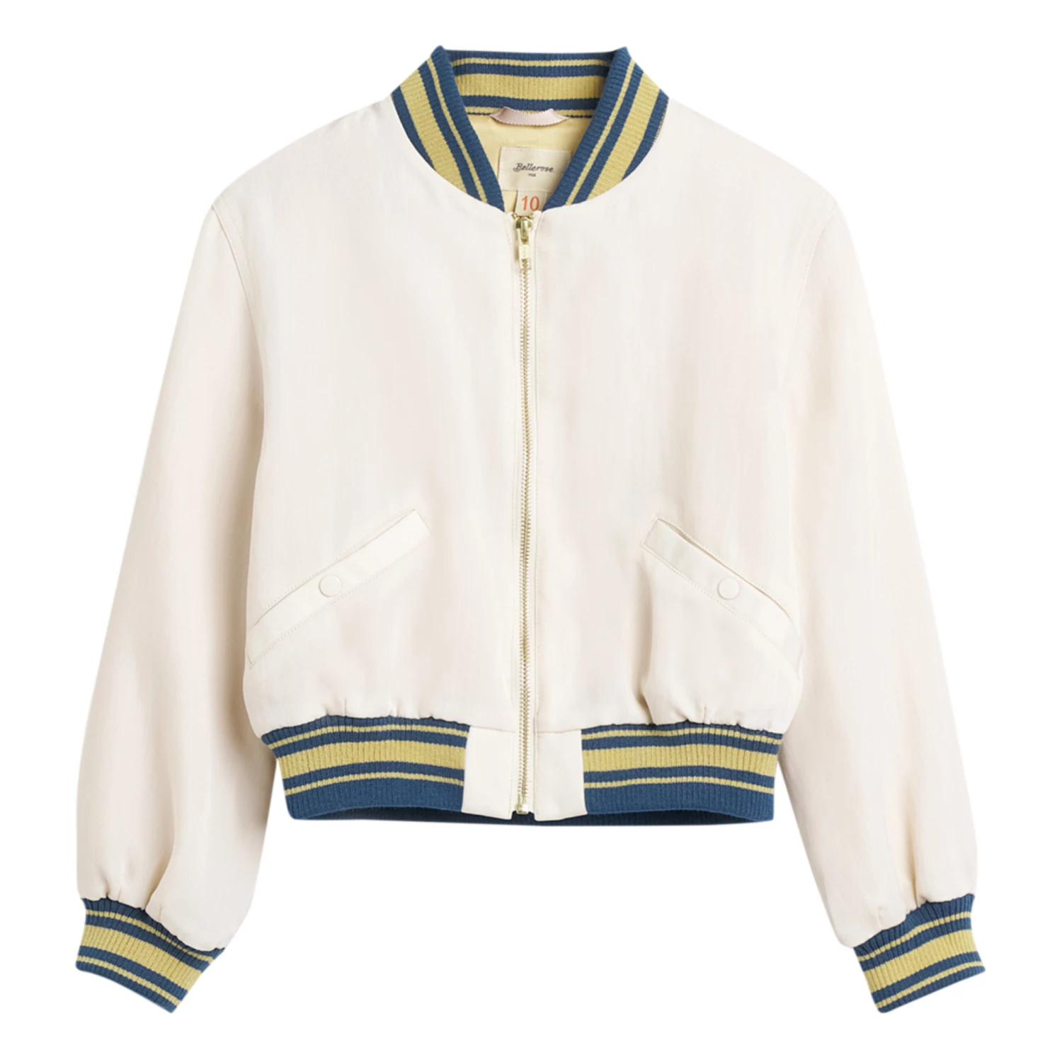 Heron Bomber Jacket White Bellerose Fashion Teen, Children 1 Heron Bomber Jacket White Bellerose Fashion Teen, Children