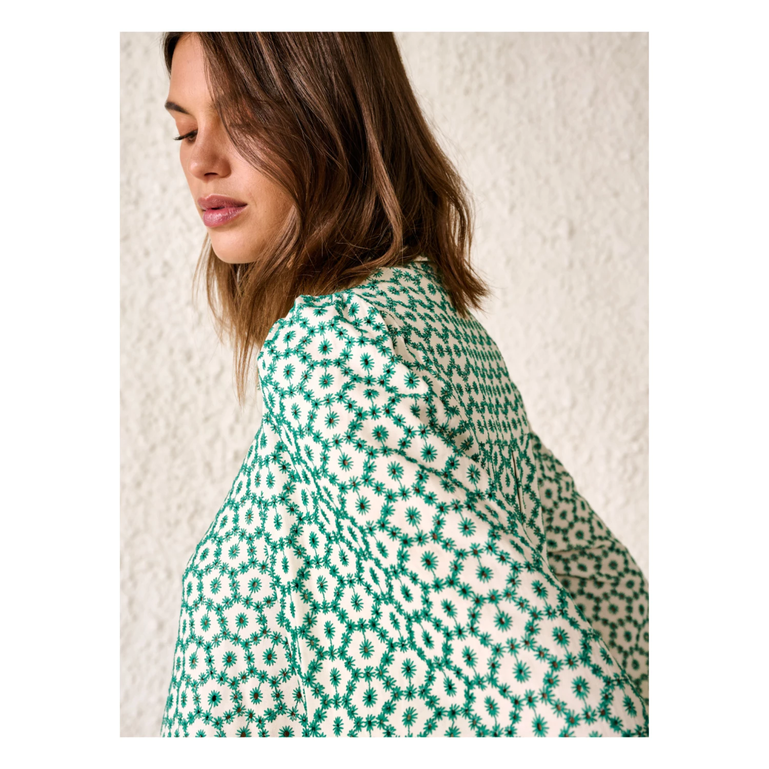 Howland Embroidery Blouse - Women’s Collection - Green Bellerose Fashion Adult 3 Howland Embroidery Blouse - Women’s Collection - Green Bellerose Fashion Adult - Image 3
