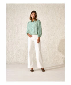 Howland Embroidery Blouse - Women’s Collection - Green Bellerose Fashion Adult