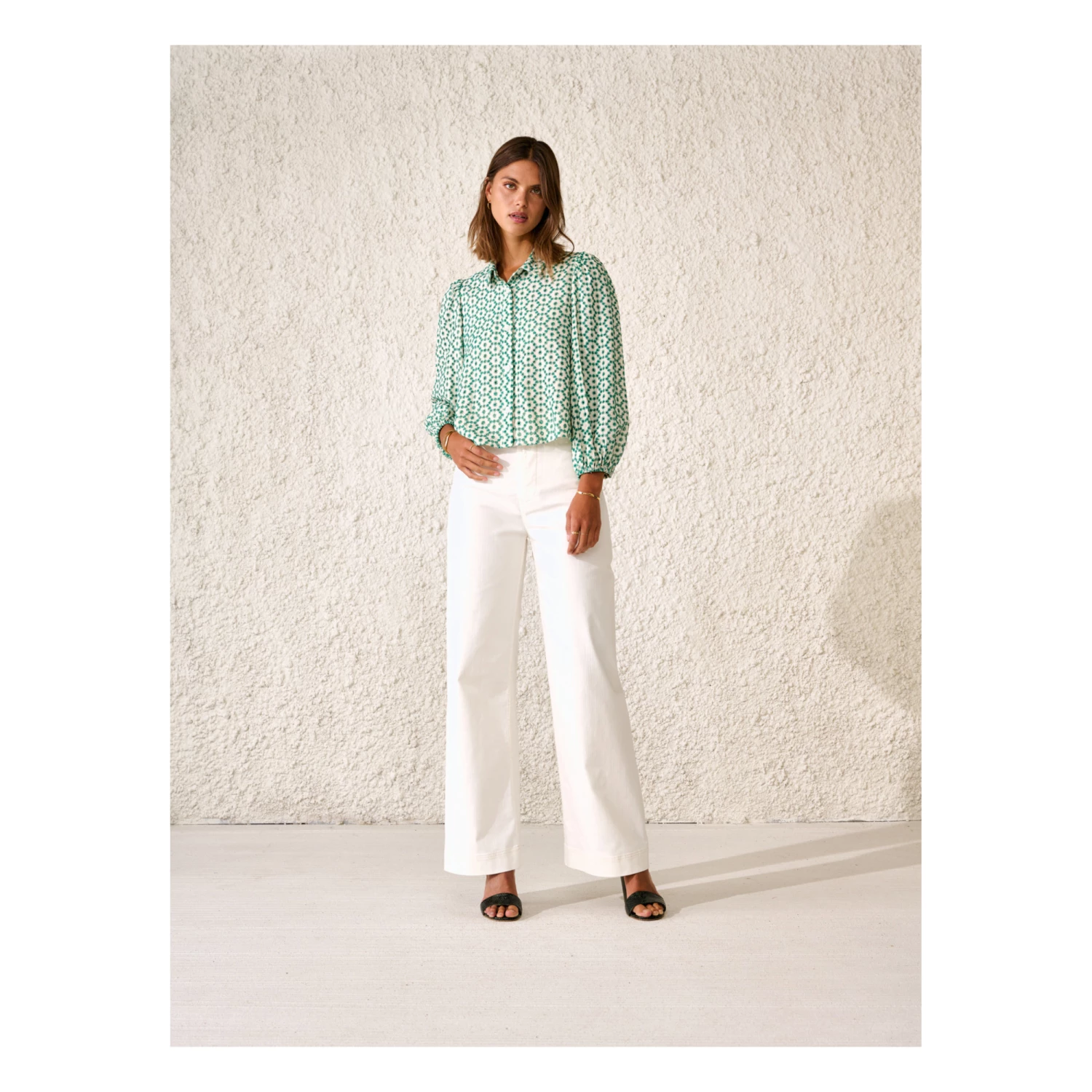 Howland Embroidery Blouse - Women’s Collection - Green Bellerose Fashion Adult 1 Howland Embroidery Blouse - Women’s Collection - Green Bellerose Fashion Adult