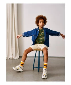 Jean Philip Overshirt Denim blue Bellerose Fashion Teen, Children -Bellerose Elegant Shop jean philip overshirt denim blue bellerose fashion teen children 2