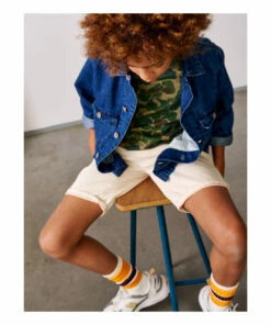 Jean Philip Overshirt Denim blue Bellerose Fashion Teen, Children -Bellerose Elegant Shop jean philip overshirt denim blue bellerose fashion teen children 4