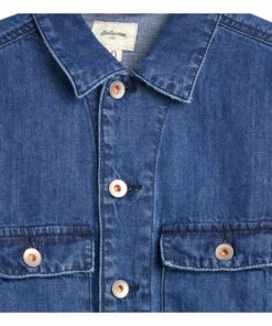 Jean Philip Overshirt Denim blue Bellerose Fashion Teen, Children -Bellerose Elegant Shop jean philip overshirt denim blue bellerose fashion teen children 7