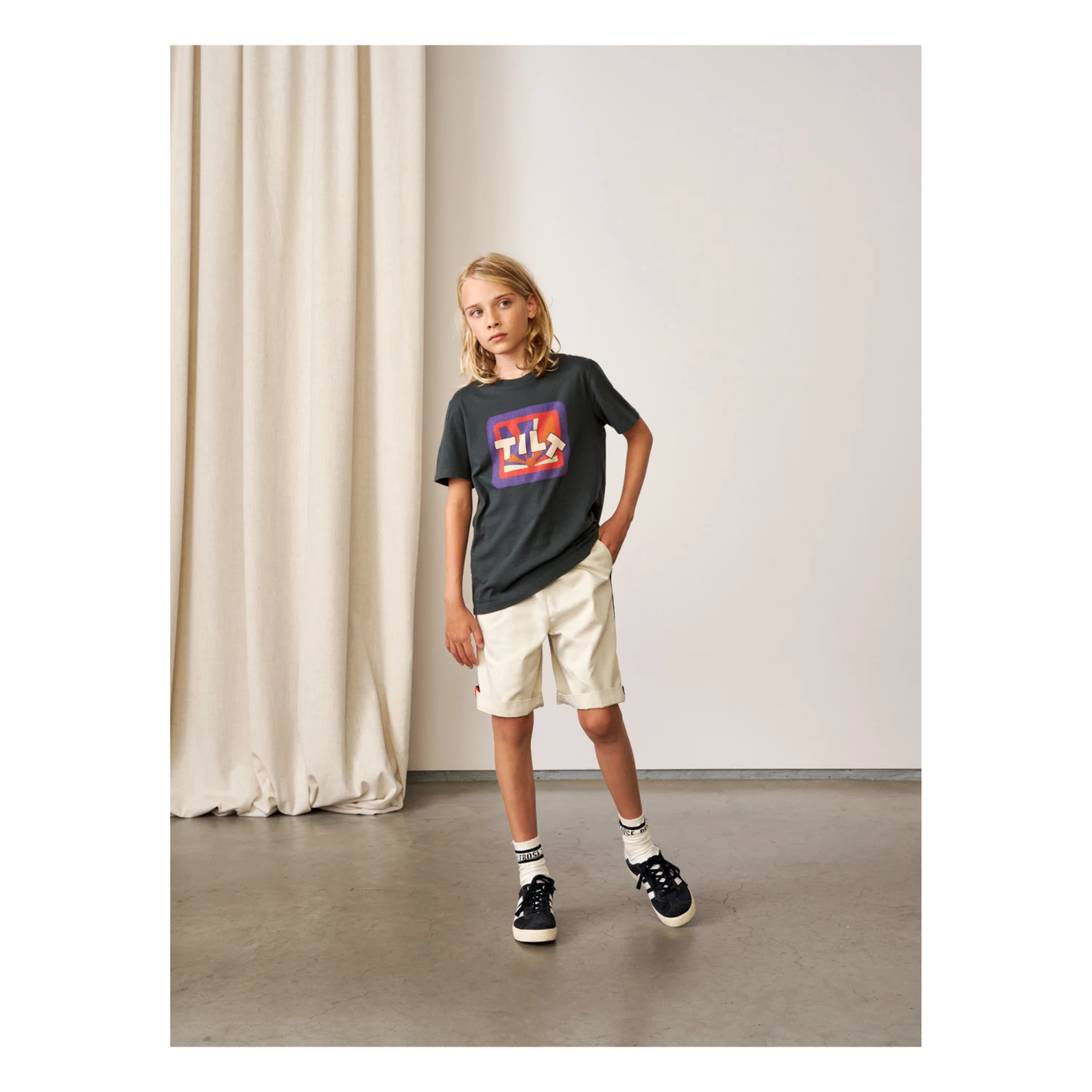Kenny Sun T-shirt Black Bellerose Fashion Teen, Children 2 Kenny Sun T-shirt Black Bellerose Fashion Teen, Children - Image 2