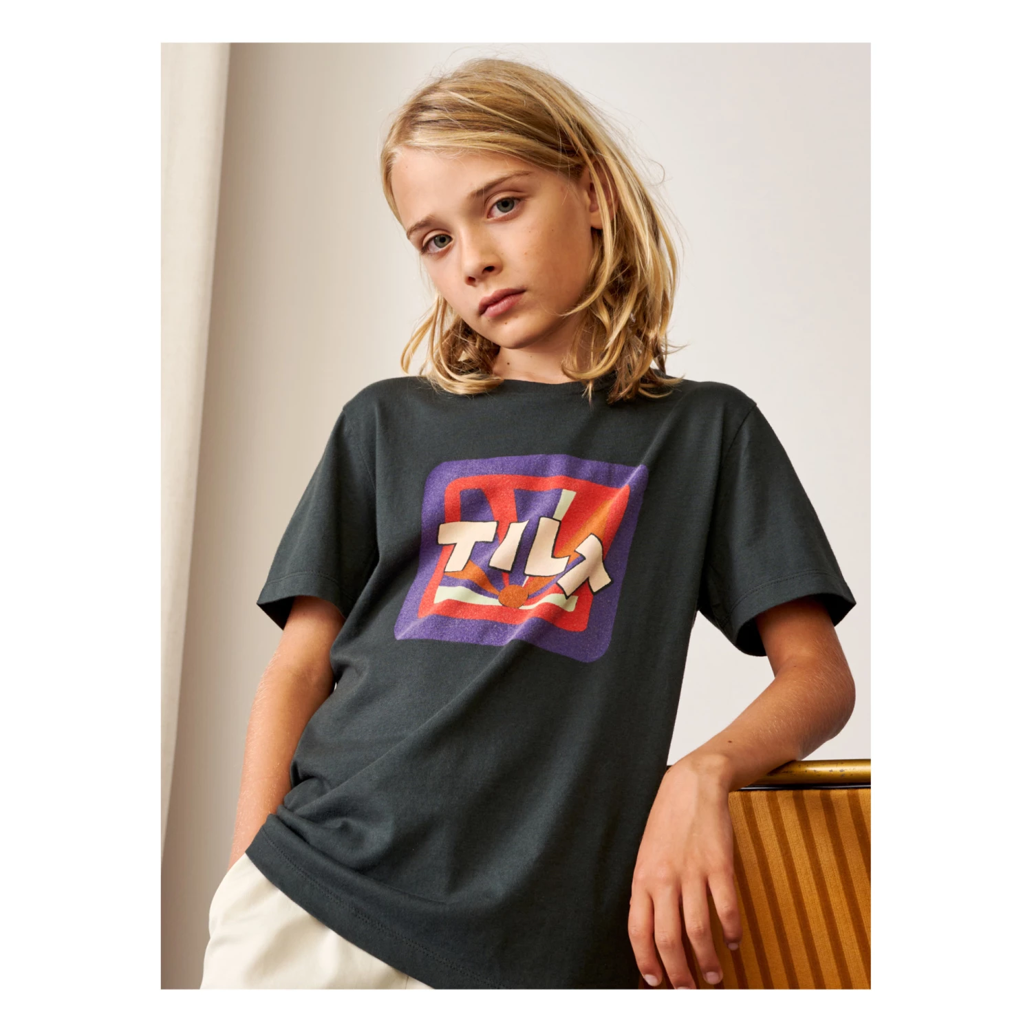 Kenny Sun T-shirt Black Bellerose Fashion Teen, Children 3 Kenny Sun T-shirt Black Bellerose Fashion Teen, Children - Image 3