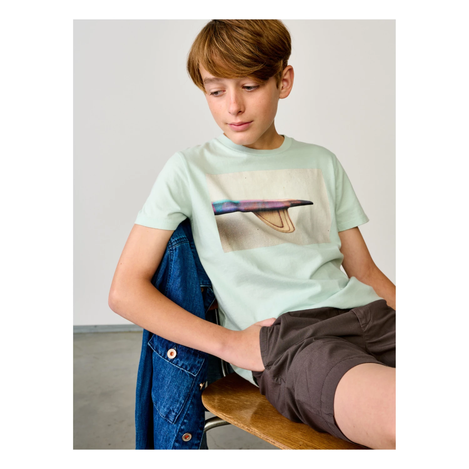 Kenny Surf T-shirt Blue Bellerose Fashion Teen, Children 2 Kenny Surf T-shirt Blue Bellerose Fashion Teen, Children - Image 2