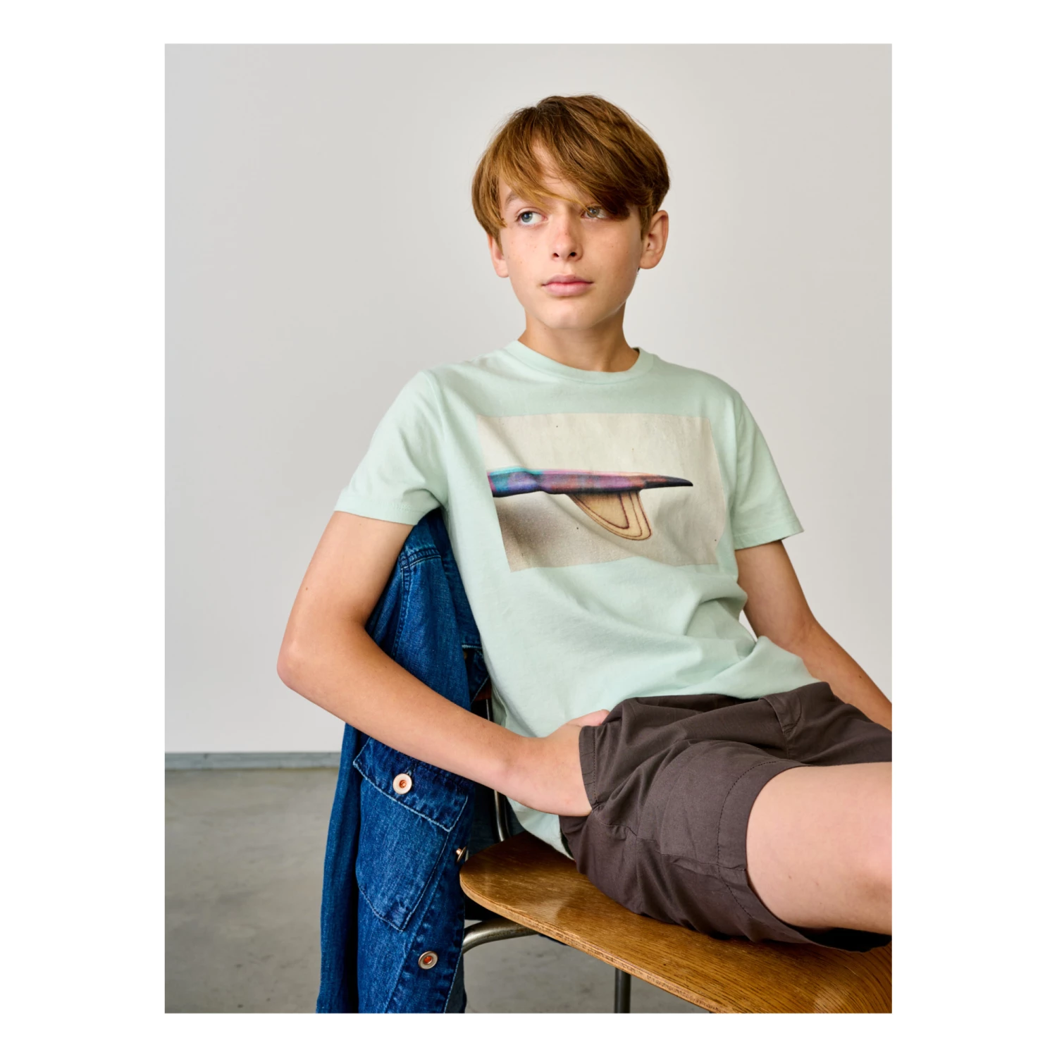 Kenny Surf T-shirt Blue Bellerose Fashion Teen, Children 3 Kenny Surf T-shirt Blue Bellerose Fashion Teen, Children - Image 3
