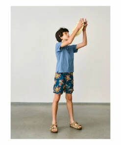 Komi Polo Shirt Grey blue Bellerose Fashion Teen, Children -Bellerose Elegant Shop komi polo shirt grey blue bellerose fashion teen children 2