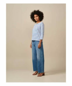 Maow Stripe T-shirt - Women's Collection - Blue Bellerose Fashion Adult -Bellerose Elegant Shop maow stripe t shirt women s collection maow stripe t shirt women s collection blue bellerose fashion adult 3