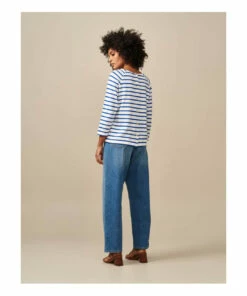 Maow Stripe T-shirt - Women's Collection - Blue Bellerose Fashion Adult -Bellerose Elegant Shop maow stripe t shirt women s collection maow stripe t shirt women s collection blue bellerose fashion adult 7