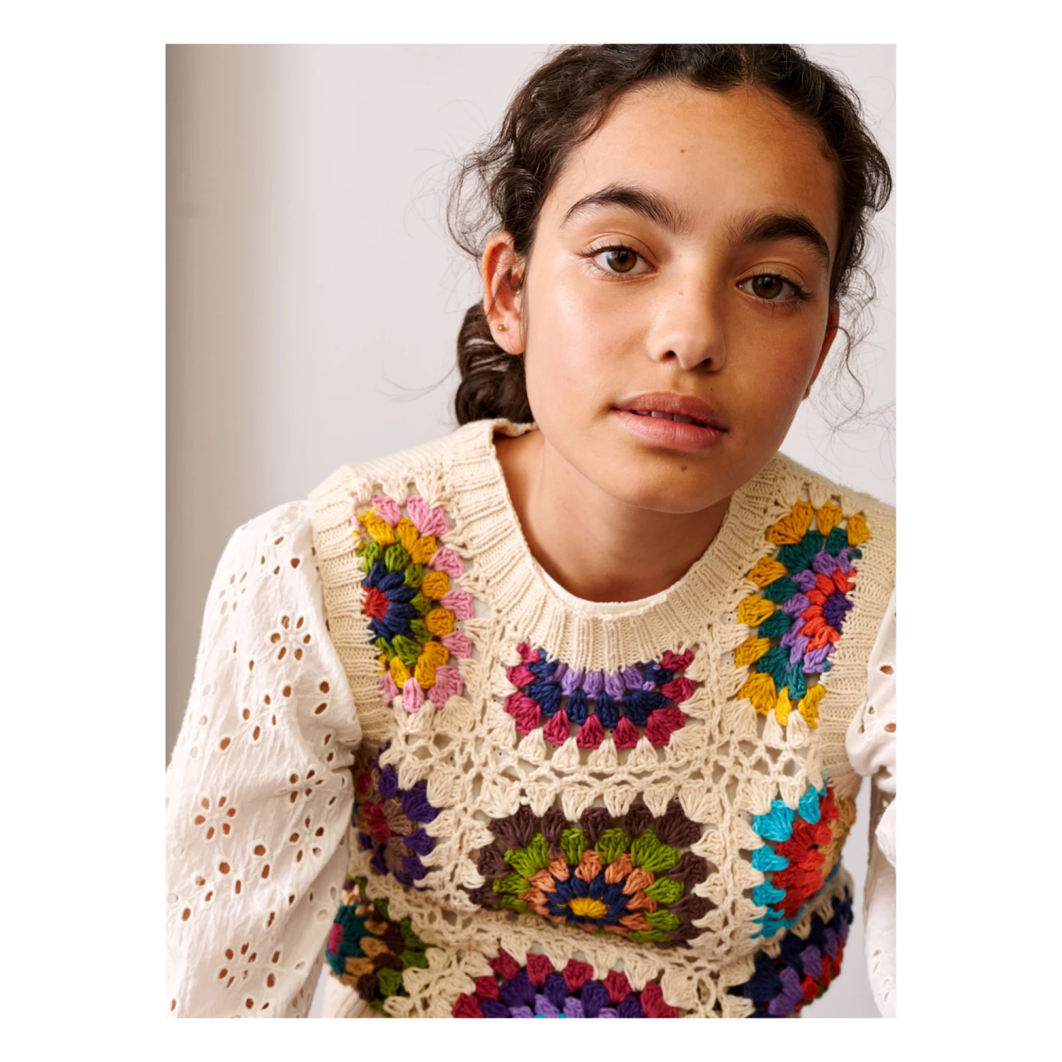 Mardy Crochet Top Ecru Bellerose Fashion Teen, Children 2 Mardy Crochet Top Ecru Bellerose Fashion Teen, Children - Image 2