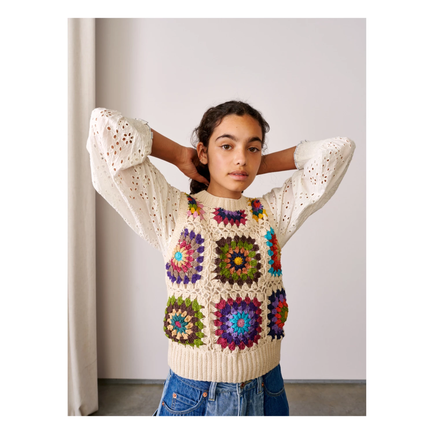 Mardy Crochet Top Ecru Bellerose Fashion Teen, Children 3 Mardy Crochet Top Ecru Bellerose Fashion Teen, Children - Image 3