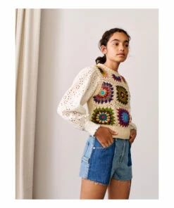 Mardy Crochet Top Ecru Bellerose Fashion Teen, Children 12 Mardy Crochet Top Ecru Bellerose Fashion Teen, Children -Bellerose Elegant Shop mardy crochet top ecru bellerose fashion teen children 3