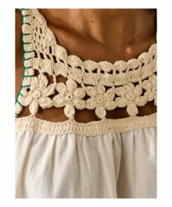 Marles Crochet Top - Women’s Collection - Ecru Bellerose Fashion Adult -Bellerose Elegant Shop marles crochet top women rsquo s collection ecru bellerose fashion adult 2