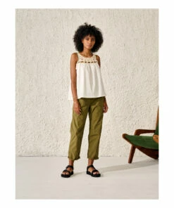 Marles Crochet Top - Women’s Collection - Ecru Bellerose Fashion Adult