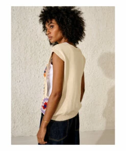 Marose Crochet Jumper - Women’s Collection - Ecru Bellerose Fashion Adult -Bellerose Elegant Shop marose crochet jumper women rsquo s collection ecru bellerose fashion adult 5