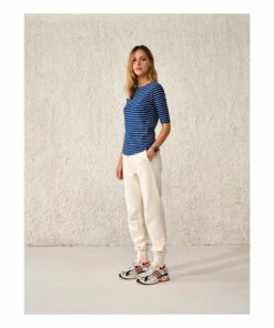 Mias Striped T-shirt - Women’s Collection - Blue Bellerose Fashion Adult -Bellerose Elegant Shop mias striped t shirt women rsquo s collection blue bellerose fashion adult 5