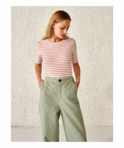 Mias Striped T-shirt - Women’s Collection - Ecru Bellerose Fashion Adult 11 Mias Striped T-shirt - Women’s Collection - Ecru Bellerose Fashion Adult -Bellerose Elegant Shop mias striped t shirt women rsquo s collection ecru bellerose fashion adult 4