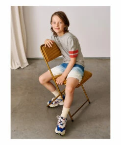 Milow T-shirt Grey Bellerose Fashion Teen, Children -Bellerose Elegant Shop milow t shirt grey bellerose fashion teen children 2