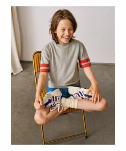 Milow T-shirt Grey Bellerose Fashion Teen, Children -Bellerose Elegant Shop milow t shirt grey bellerose fashion teen children 4