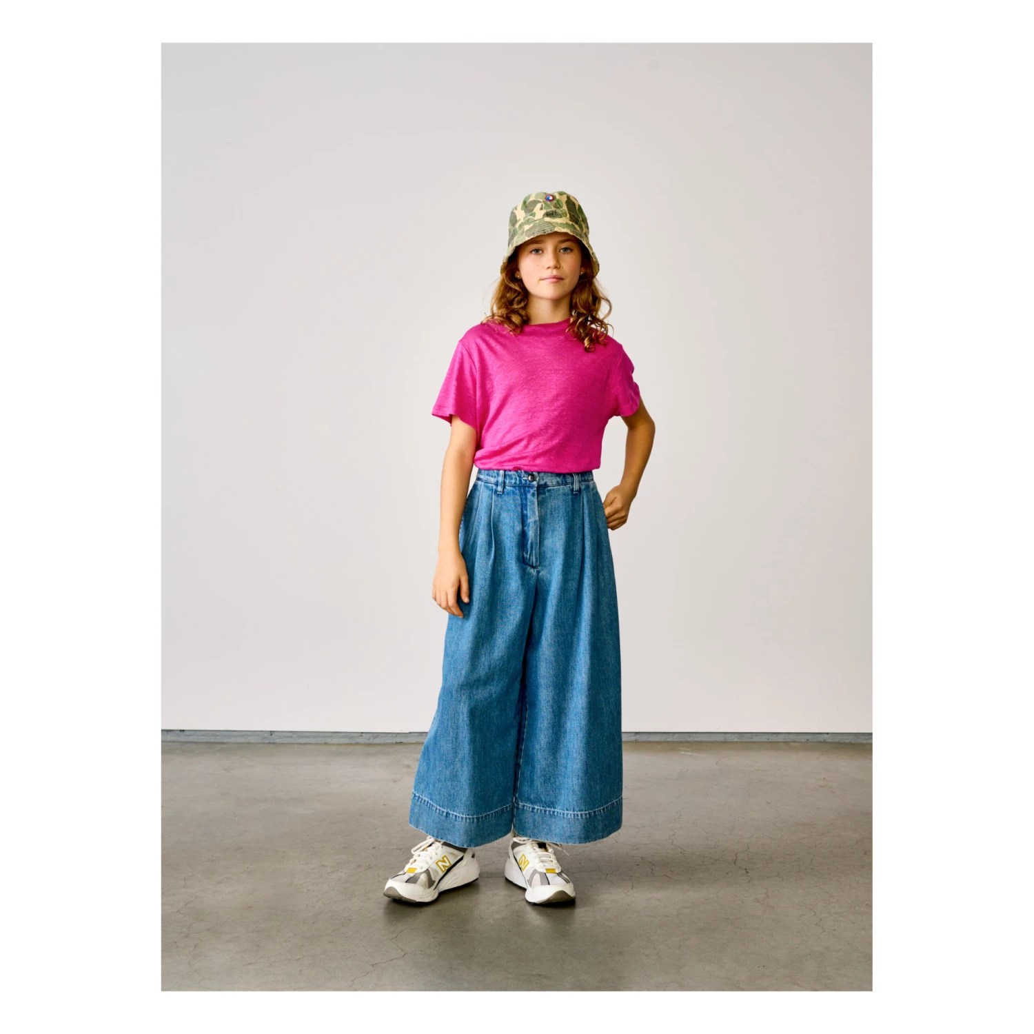 Mio Linen T-shirt Fuchsia Bellerose Fashion Teen, Children 2 Mio Linen T-shirt Fuchsia Bellerose Fashion Teen, Children - Image 2