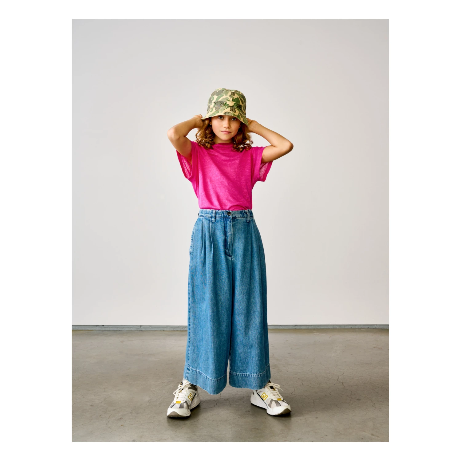 Mio Linen T-shirt Fuchsia Bellerose Fashion Teen, Children 3 Mio Linen T-shirt Fuchsia Bellerose Fashion Teen, Children - Image 3