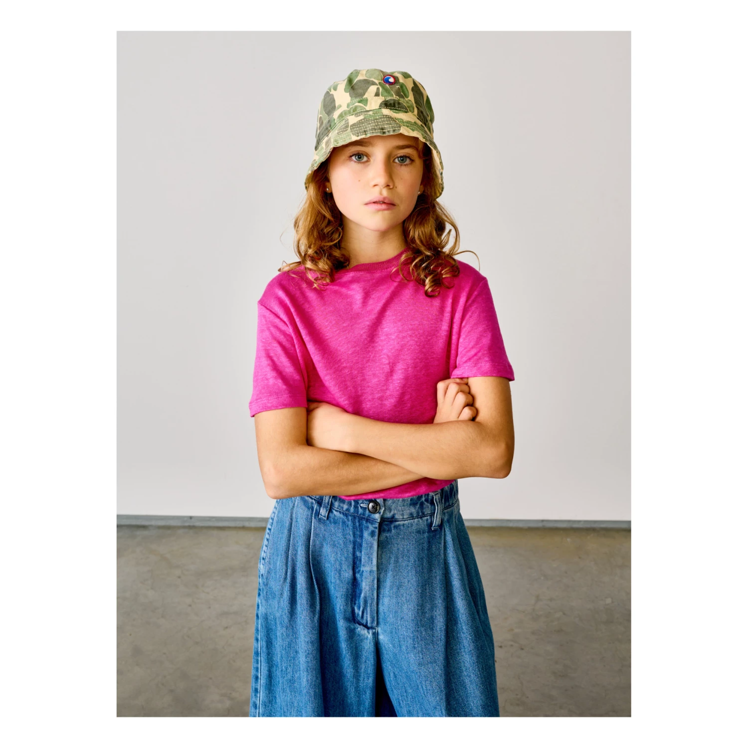 Mio Linen T-shirt Fuchsia Bellerose Fashion Teen, Children 4 Mio Linen T-shirt Fuchsia Bellerose Fashion Teen, Children - Image 4