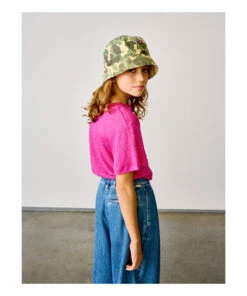 Mio Linen T-shirt Fuchsia Bellerose Fashion Teen, Children 13 Mio Linen T-shirt Fuchsia Bellerose Fashion Teen, Children -Bellerose Elegant Shop mio linen t shirt fuchsia bellerose fashion teen children 4