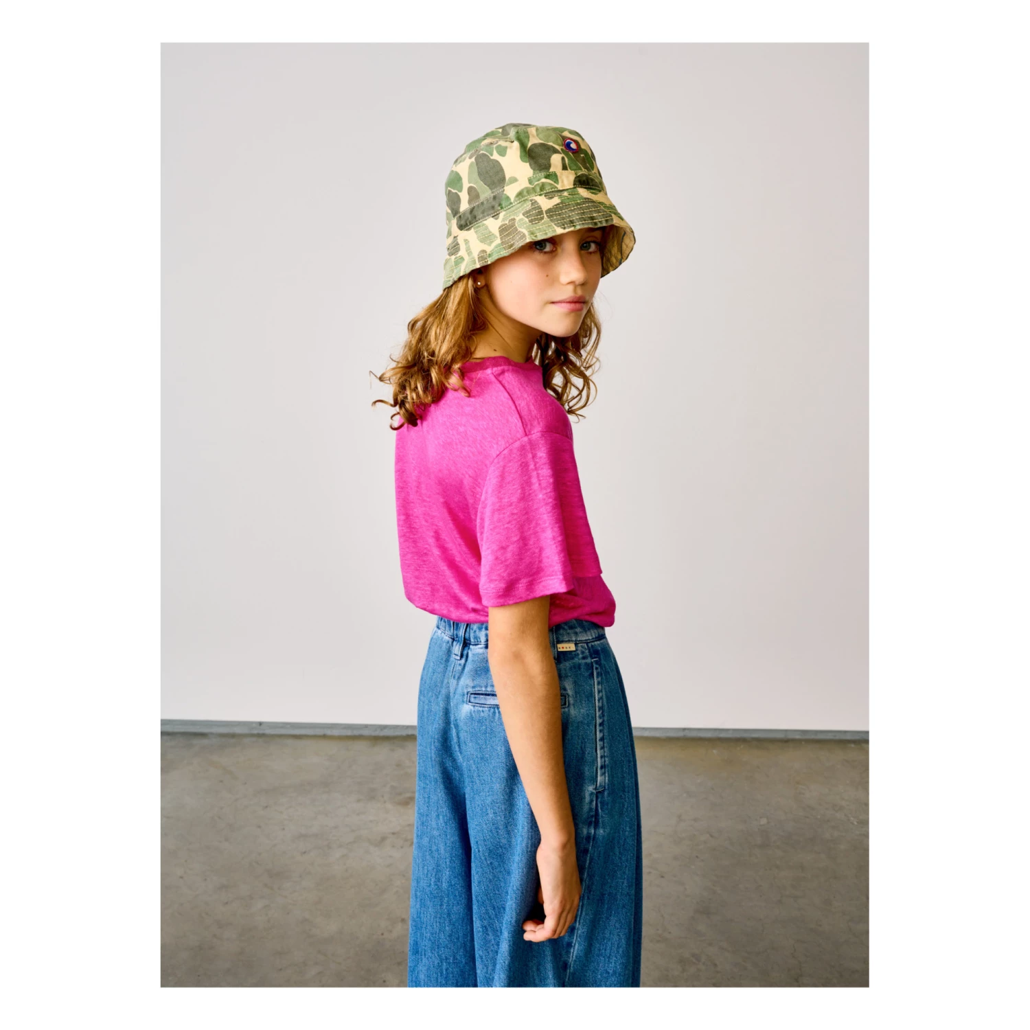 Mio Linen T-shirt Fuchsia Bellerose Fashion Teen, Children 5 Mio Linen T-shirt Fuchsia Bellerose Fashion Teen, Children - Image 5