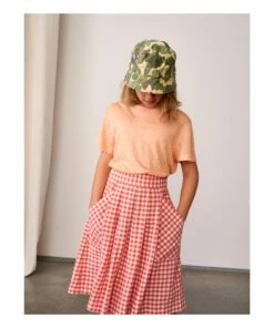 Mio Linen T-shirt Orange Bellerose Fashion Teen, Children -Bellerose Elegant Shop mio linen t shirt orange bellerose fashion teen children 5