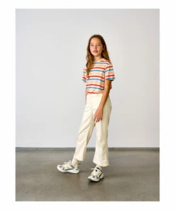 Mio Striped T-shirt Mandarin Bellerose Fashion Teen, Children -Bellerose Elegant Shop mio striped t shirt mandarin bellerose fashion teen children 2
