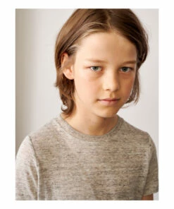 Mogo Linen T-shirt Grey Bellerose Fashion Teen, Children -Bellerose Elegant Shop mogo linen t shirt grey bellerose fashion teen children 2