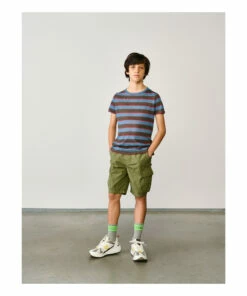 Mogo Striped Linen T-shirt Blue Bellerose Fashion Teen, Children