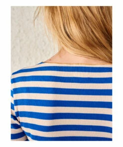 Nibo T-shirt - Women&rsquo;s Collection - Blue Bellerose Fashion Adult -Bellerose Elegant Shop nibo t shirt women rsquo s collection blue bellerose fashion adult 3