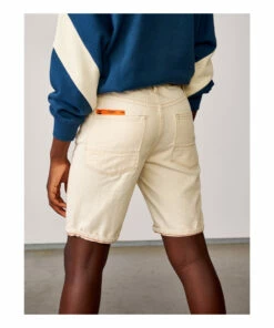 Padro Straight Leg Shorts Ecru Bellerose Fashion Teen, Children -Bellerose Elegant Shop padro straight leg shorts ecru bellerose fashion teen children 4