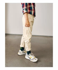 Painter Straight-Leg Trousers Ecru Bellerose Fashion Teen, Children -Bellerose Elegant Shop painter straight leg trousers ecru bellerose fashion teen children 4