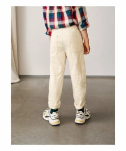 Painter Straight-Leg Trousers Ecru Bellerose Fashion Teen, Children -Bellerose Elegant Shop painter straight leg trousers ecru bellerose fashion teen children 5