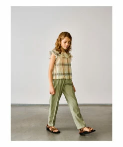 Palms Checked Blouse Beige Bellerose Fashion Teen, Children 11 Palms Checked Blouse Beige Bellerose Fashion Teen, Children -Bellerose Elegant Shop palms checked blouse beige bellerose fashion teen children 2