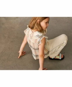 Palms Checked Blouse Beige Bellerose Fashion Teen, Children 15 Palms Checked Blouse Beige Bellerose Fashion Teen, Children -Bellerose Elegant Shop palms checked blouse beige bellerose fashion teen children 6