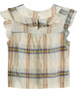 Palms Checked Blouse Beige Bellerose Fashion Teen, Children 17 Palms Checked Blouse Beige Bellerose Fashion Teen, Children -Bellerose Elegant Shop palms checked blouse beige bellerose fashion teen children 8