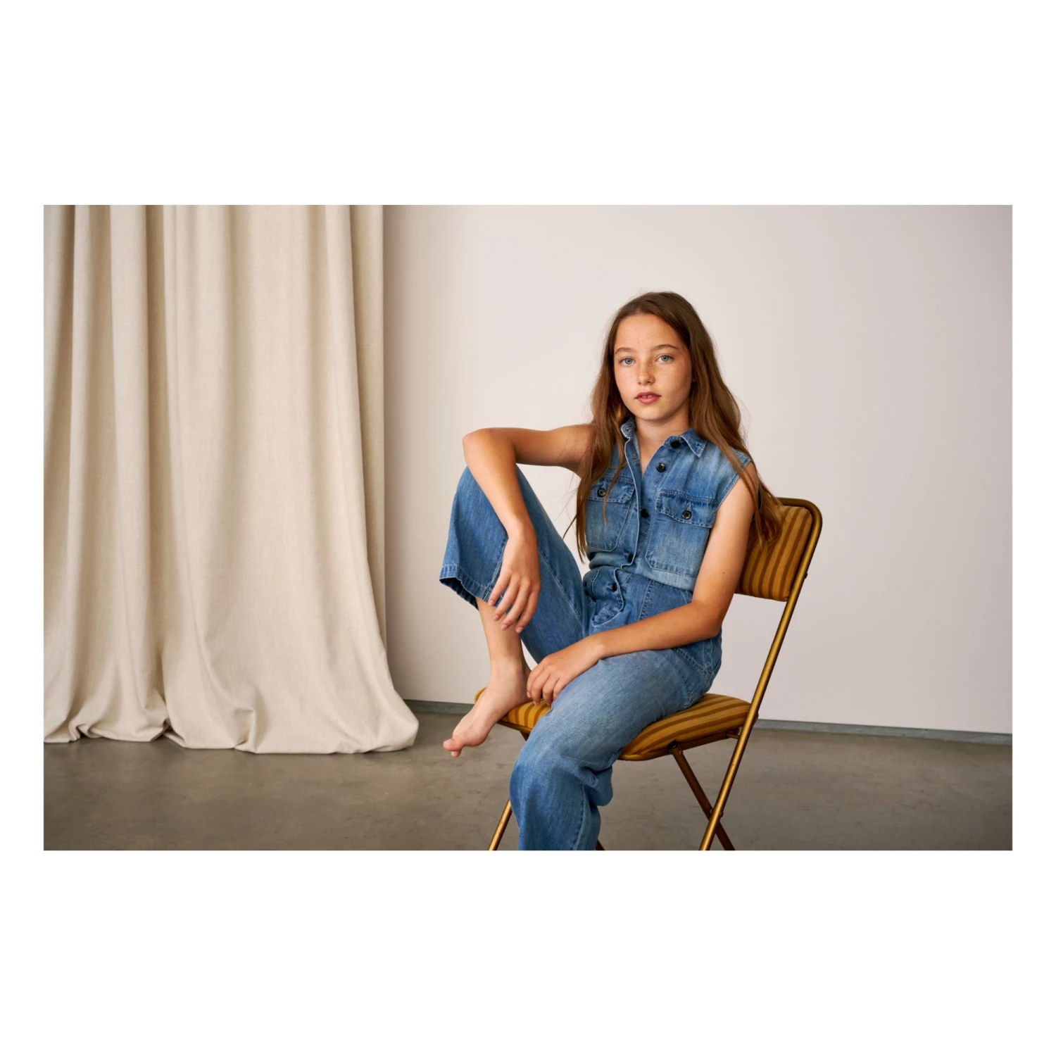 Parole Jumpsuit Denim blue Bellerose Fashion Teen, Children 3 Parole Jumpsuit Denim blue Bellerose Fashion Teen, Children - Image 3