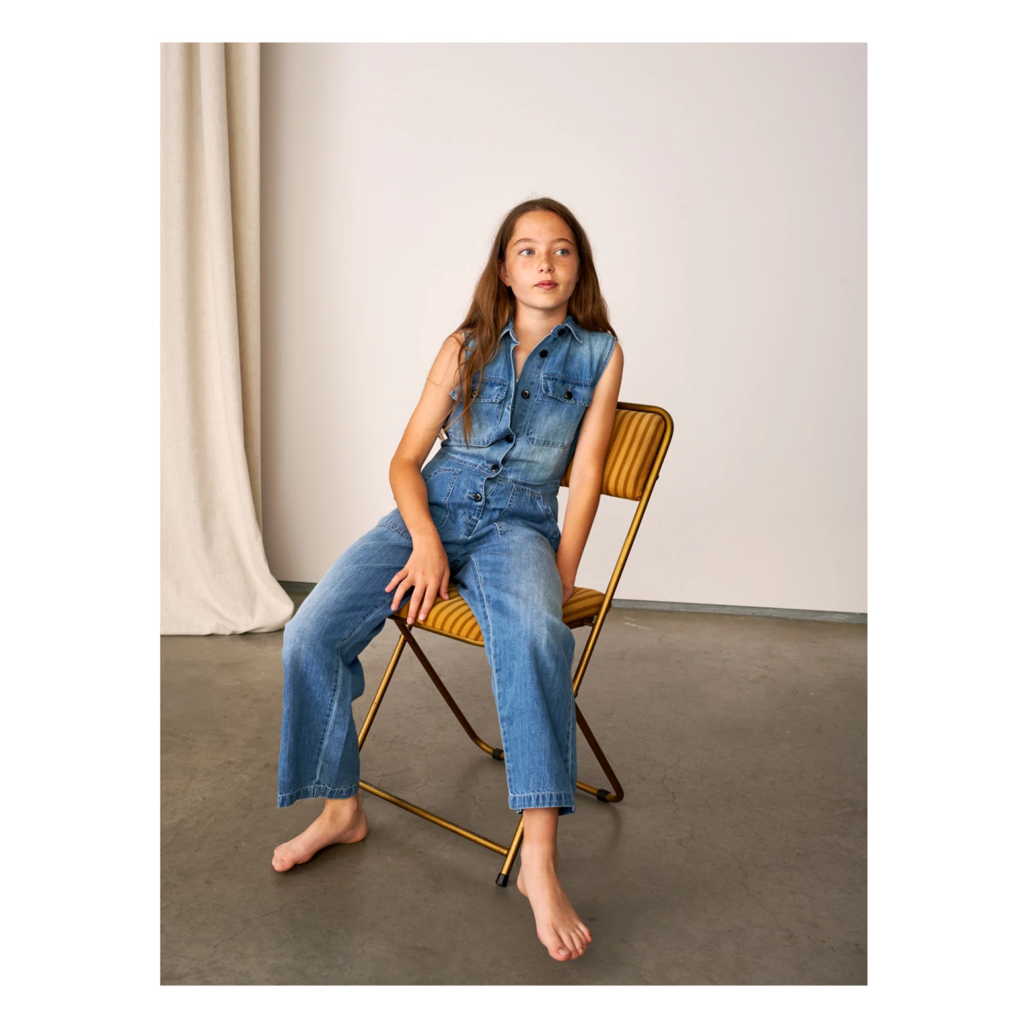 Parole Jumpsuit Denim blue Bellerose Fashion Teen, Children 4 Parole Jumpsuit Denim blue Bellerose Fashion Teen, Children - Image 4