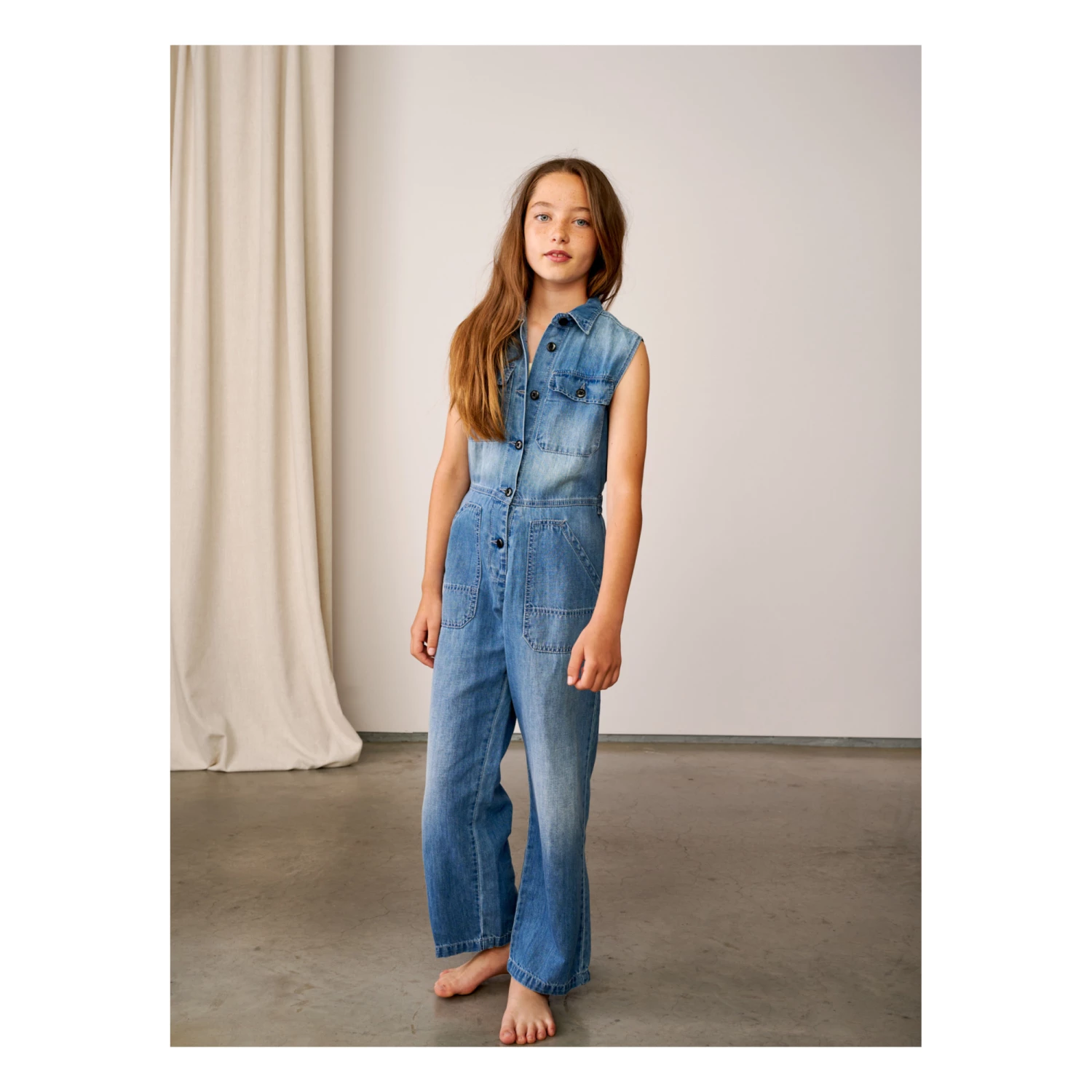 Parole Jumpsuit Denim blue Bellerose Fashion Teen, Children 7 Parole Jumpsuit Denim blue Bellerose Fashion Teen, Children - Image 7