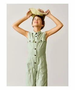 Parole Jumpsuit Sage Bellerose Fashion Teen, Children -Bellerose Elegant Shop parole jumpsuit sage bellerose fashion teen children 2