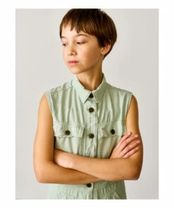 Parole Jumpsuit Sage Bellerose Fashion Teen, Children -Bellerose Elegant Shop parole jumpsuit sage bellerose fashion teen children 3