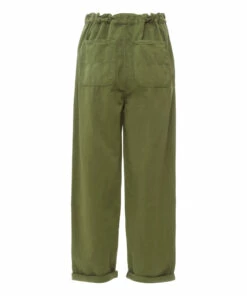 Pasop Cotton and Linen Trousers - Women's Collection - Khaki Bellerose Fashion Adult -Bellerose Elegant Shop pasop cotton and linen trousers women s collection pasop cotton and linen trousers women s collection khaki bellerose fashion adult 2