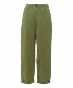 Pasop Cotton and Linen Trousers - Women's Collection - Khaki Bellerose Fashion Adult