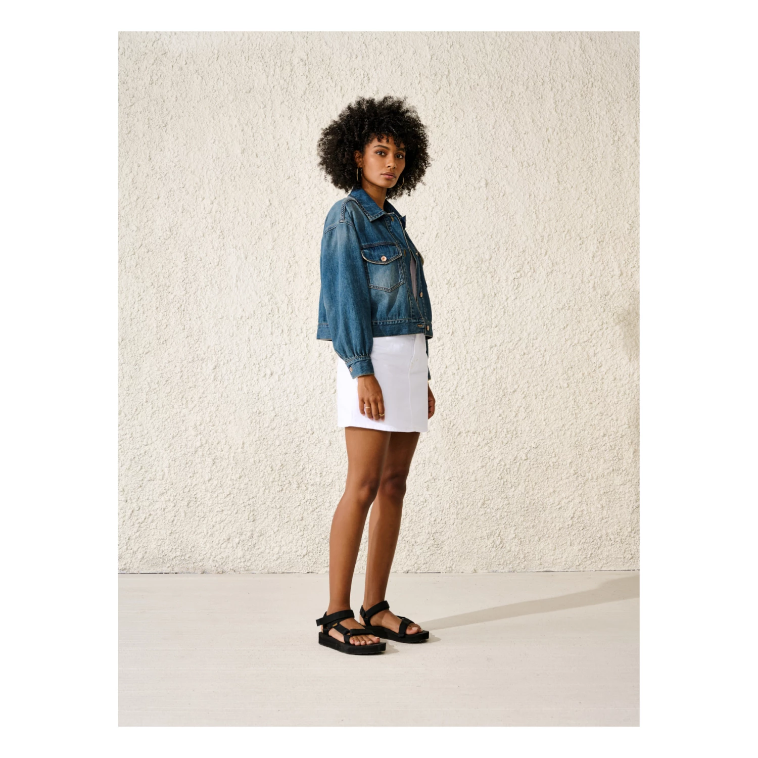 Paulo Denim Jacket - Women’s Collection - Blue Bellerose Fashion Adult 5 Paulo Denim Jacket - Women’s Collection - Blue Bellerose Fashion Adult - Image 5